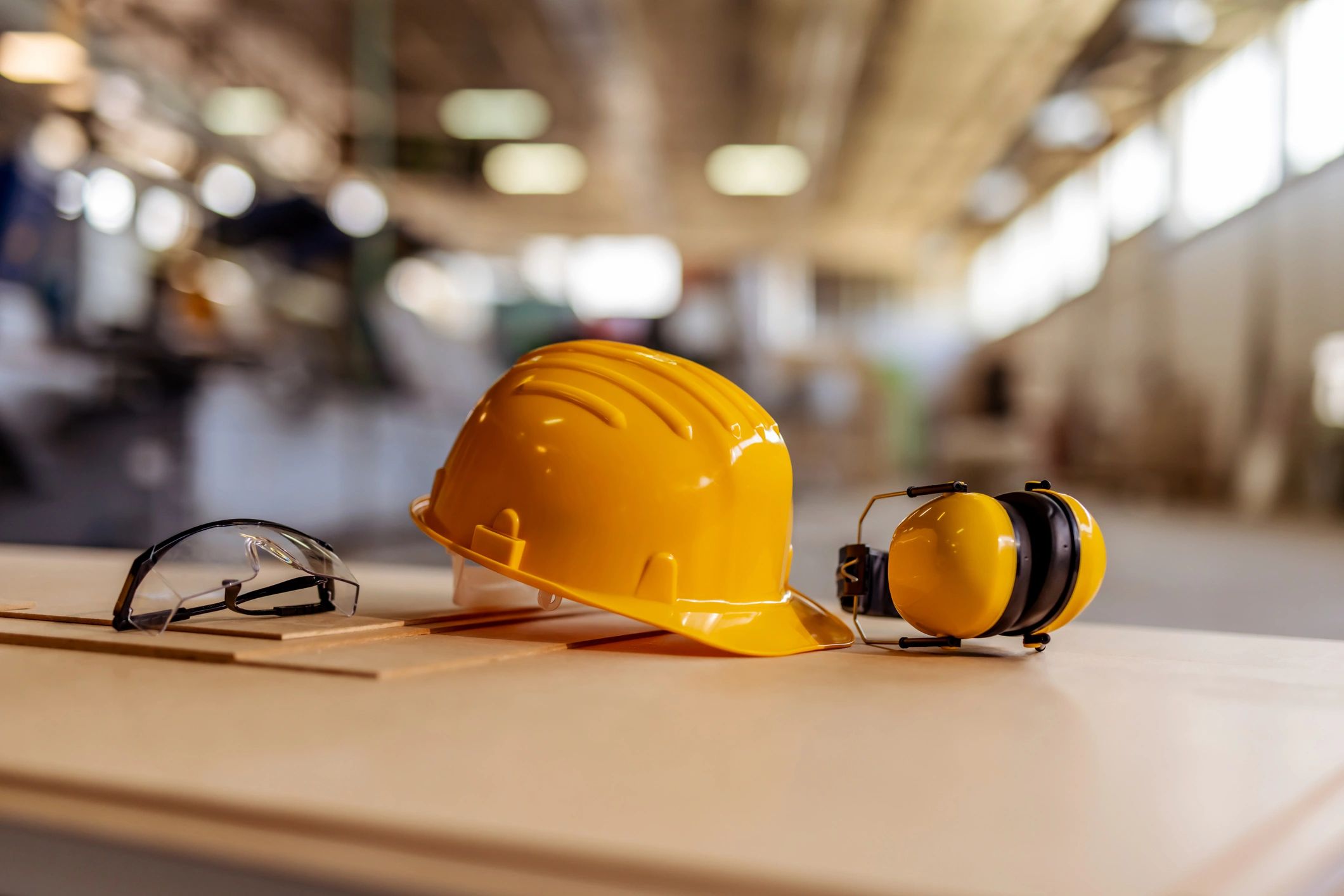 Industrial safety gear representing safety-critical environments