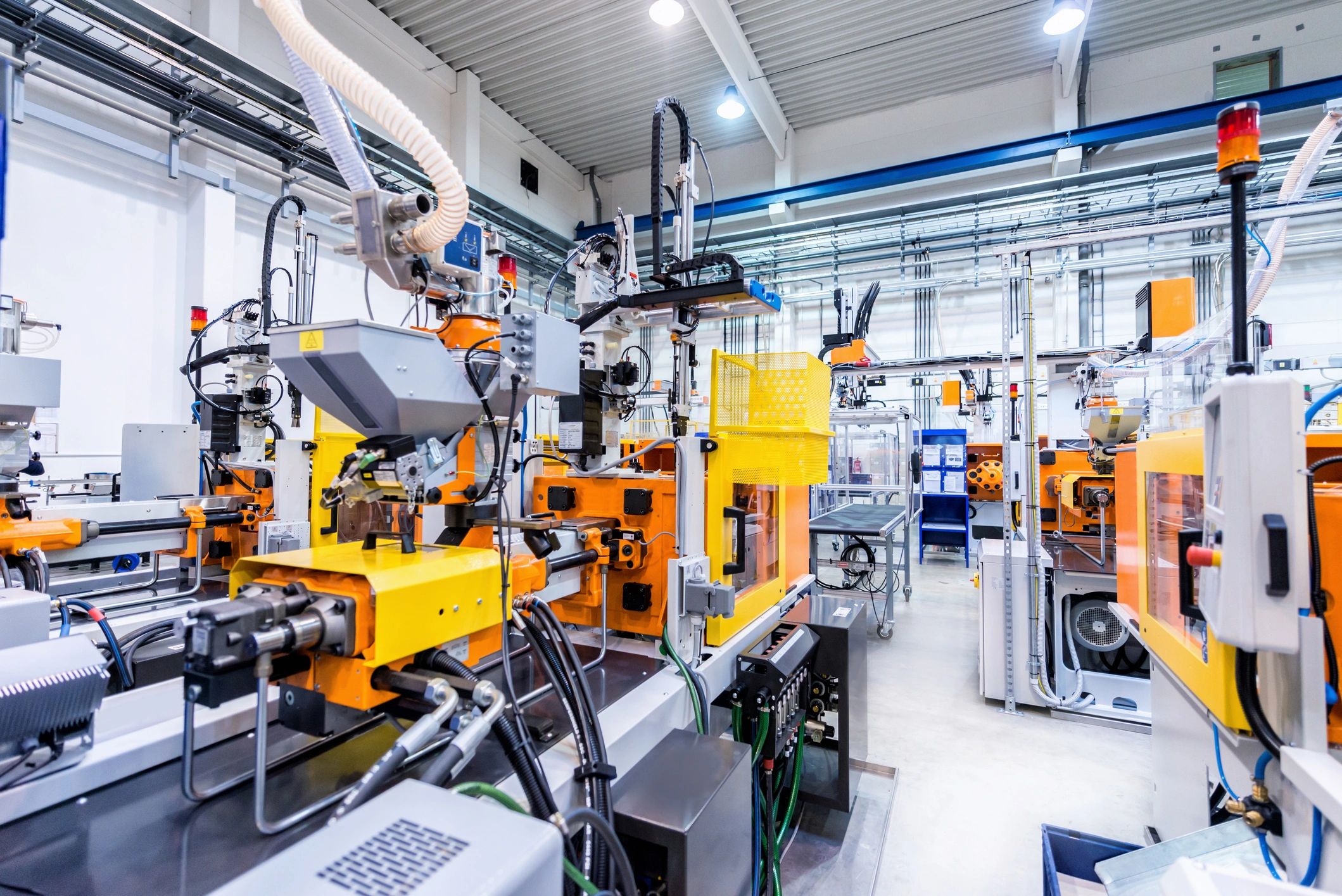 Industrial production line representing rapid deployment at scale